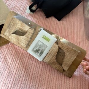 Willowy 2 Real Wood Shelves for Wall - 17 inch- Burnt Natural wood brackets